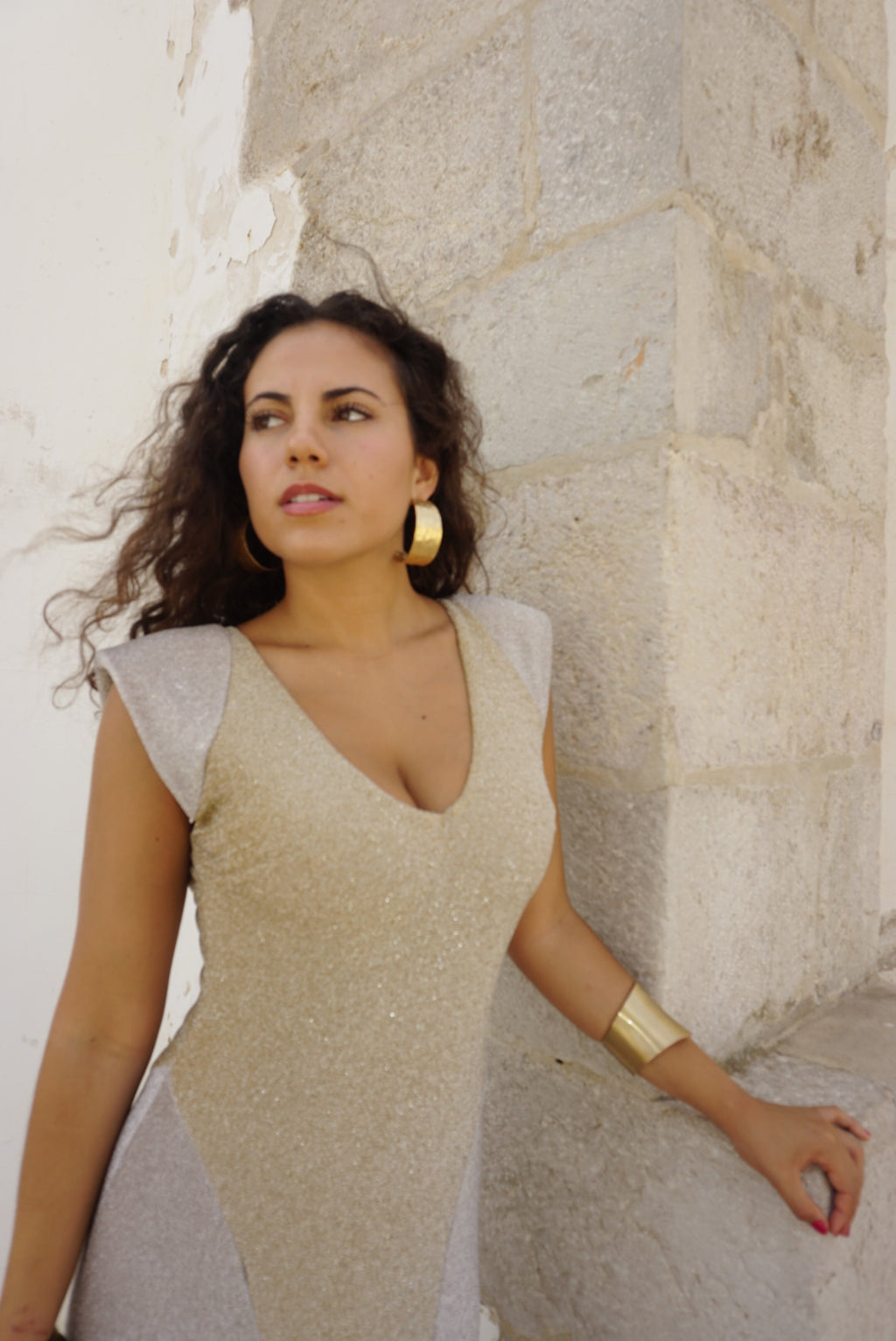 VESTIDO DAYANA GOLD