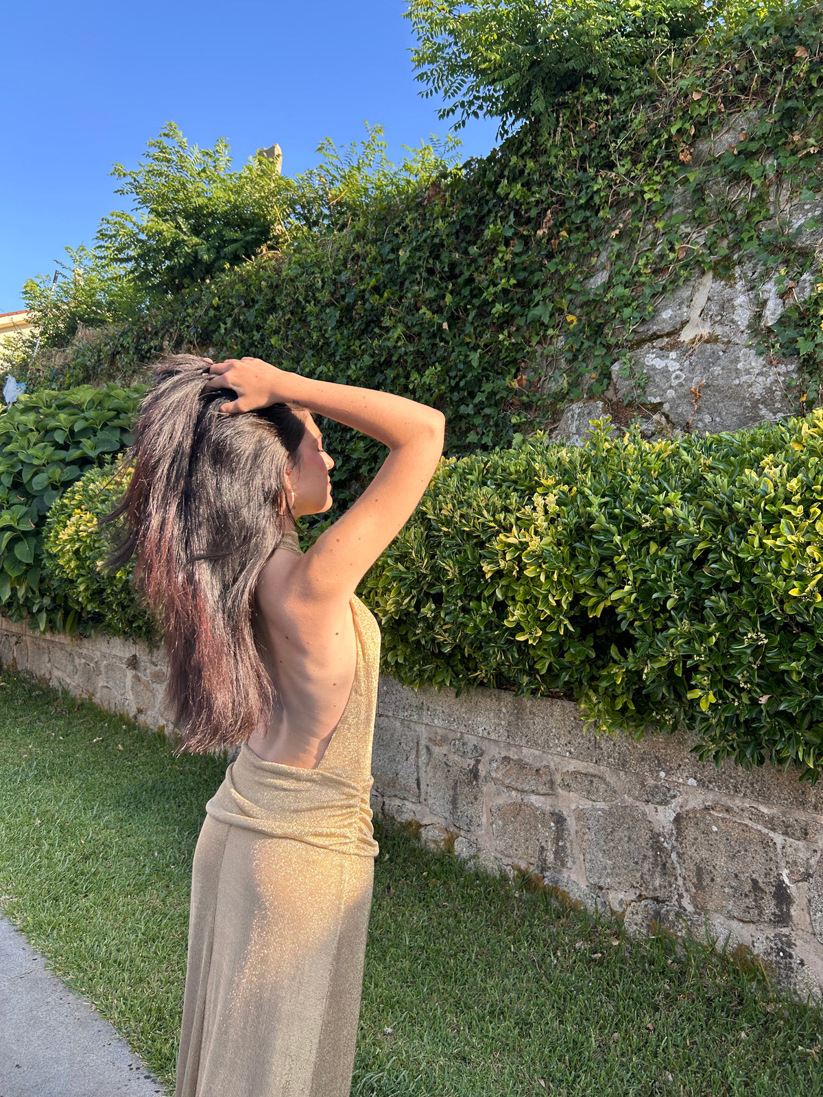 VESTIDO ARENA GOLD