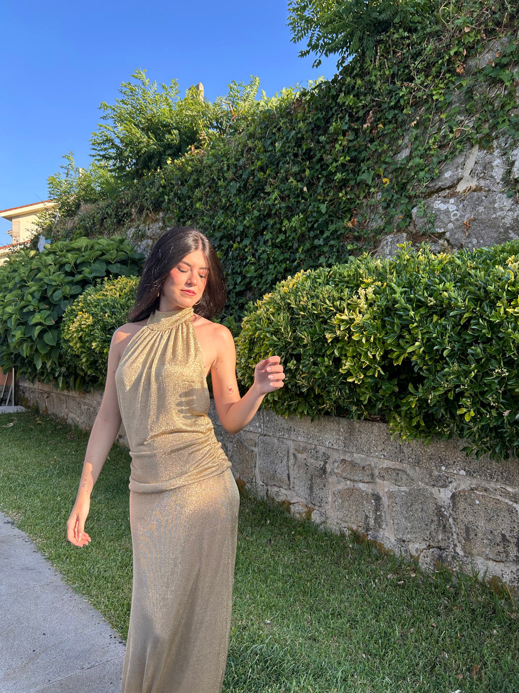 VESTIDO ARENA GOLD