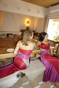 VESTIDO CRUCE ROJO