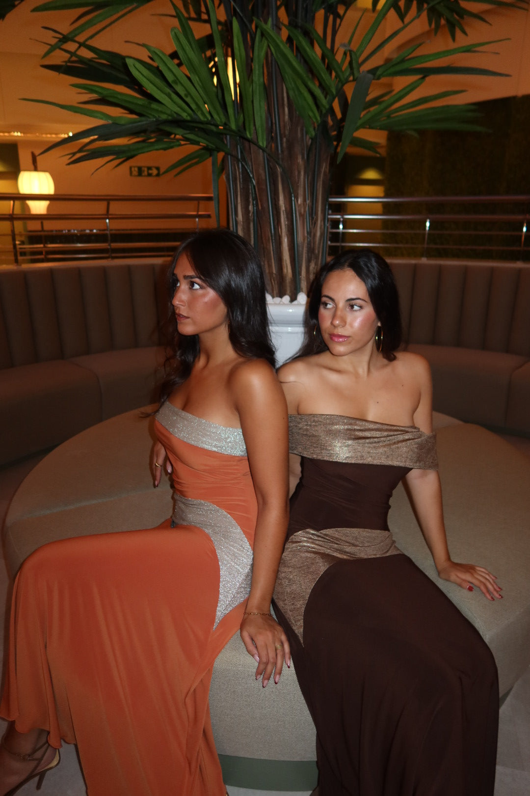 VESTIDO PUENTE MARRON