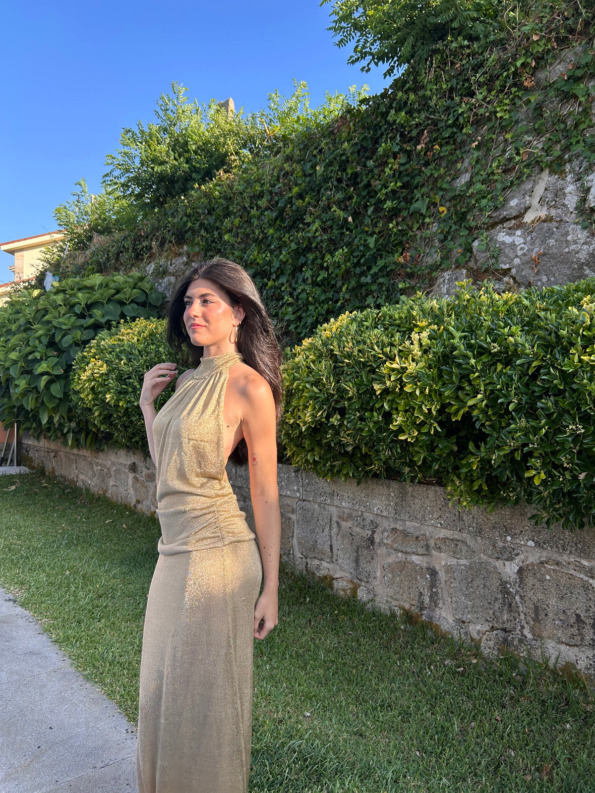 VESTIDO ARENA GOLD