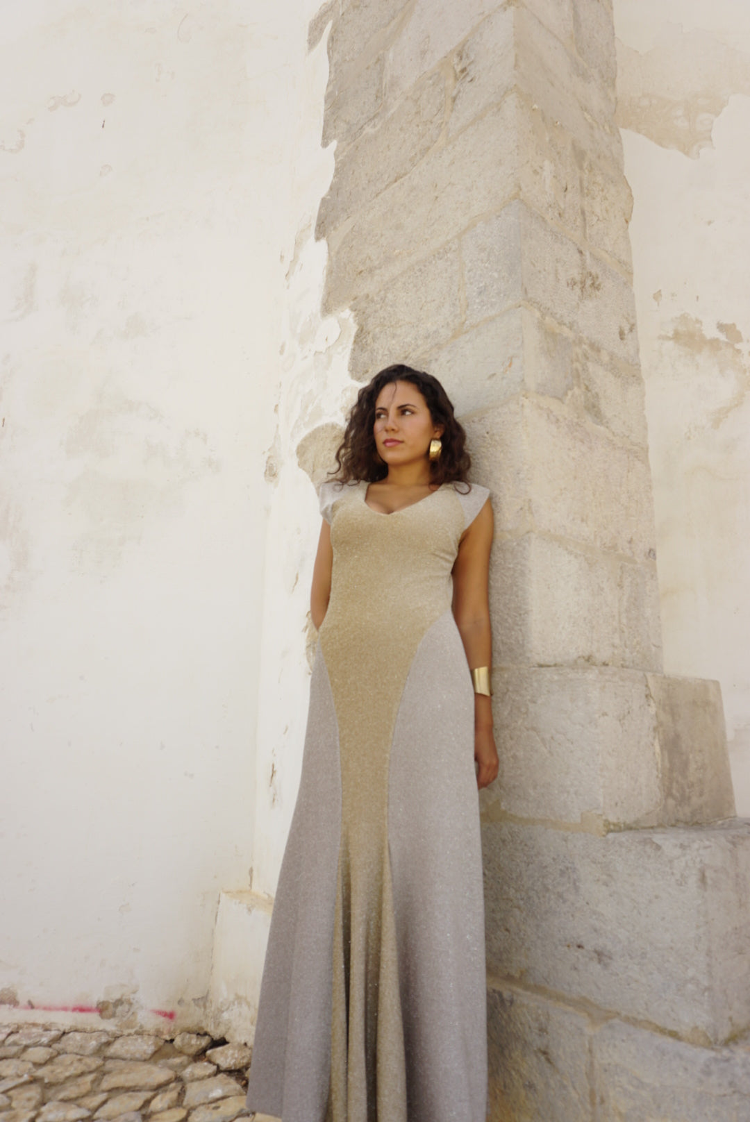 VESTIDO DAYANA GOLD